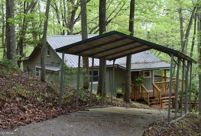 767 Robertson Cir, Blairsville, GA 30512 - view of car parking with concrete driveway and a detached carport