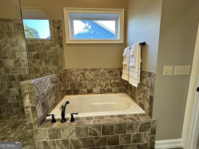 3397 Holly Glen Dr, Dacula, GA 30019 - full bath with a garden tub and tiled shower