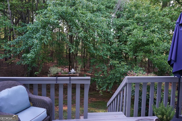 2566 Summit Cove Dr, Duluth, GA 30097 - view of wooden terrace