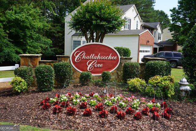 2566 Summit Cove Dr, Duluth, GA 30097 - community sign featuring a garage