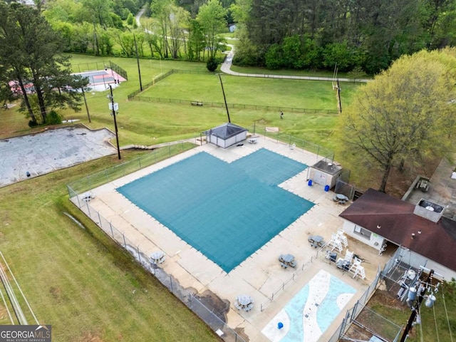 drone / aerial view
