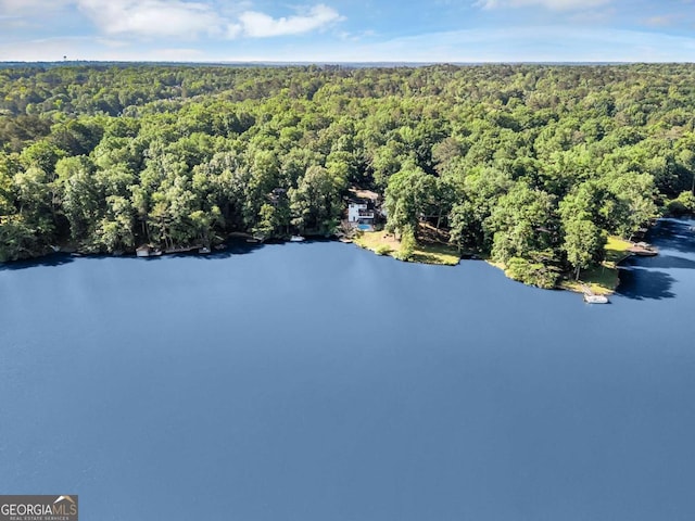 276 Greentree Pkwy, Macon, GA 31220 - aerial view featuring a water view and a wooded view