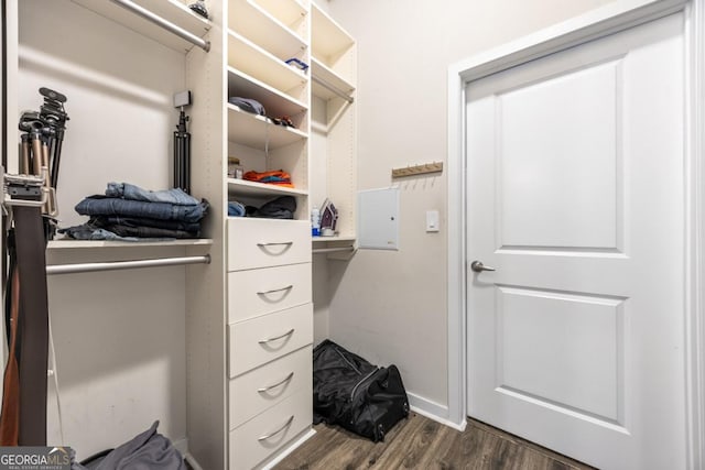 400 W Peachtree St NW Unit 3614, Atlanta, GA 30308 - spacious closet featuring dark wood-type flooring