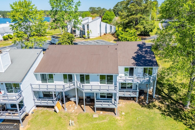 bird's eye view with a residential view