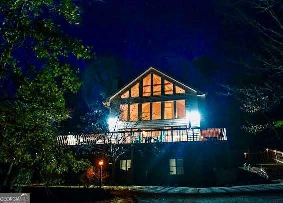 296 Fairview Ct, Jasper, GA 30143 - view of back of house at twilight