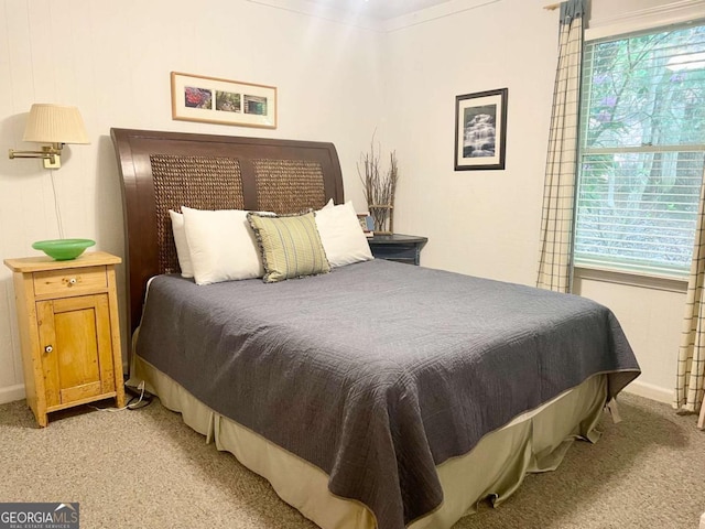296 Fairview Ct, Jasper, GA 30143 - bedroom with baseboards and light colored carpet