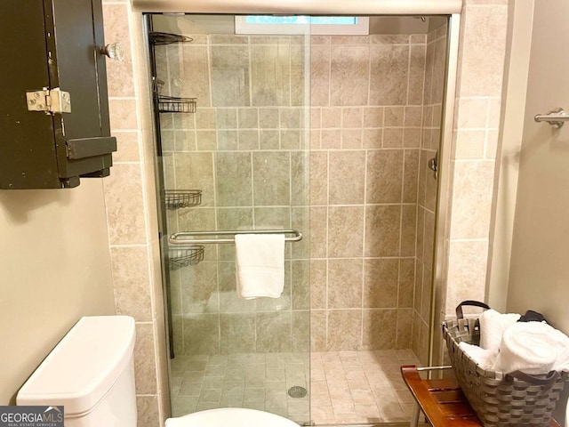 296 Fairview Ct, Jasper, GA 30143 - full bath featuring toilet and a stall shower