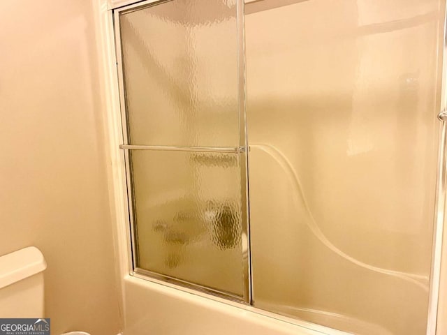 296 Fairview Ct, Jasper, GA 30143 - full bath featuring enclosed tub / shower combo and toilet