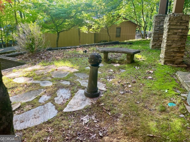 296 Fairview Ct, Jasper, GA 30143 - view of yard with fence
