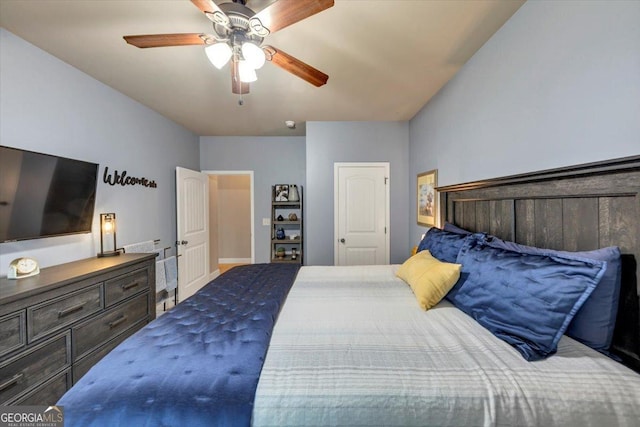 2376 Roberts View Trl, Buford, GA 30519 - bedroom with a ceiling fan and baseboards