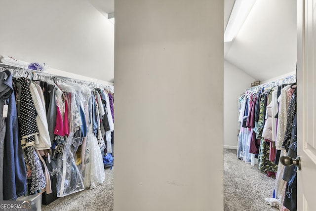 97 Fieldstone Ln, Dallas, GA 30132 - spacious closet with carpet floors and vaulted ceiling