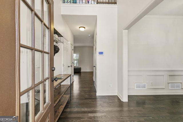 97 Fieldstone Ln, Dallas, GA 30132 - foyer entrance featuring dark wood-style floors