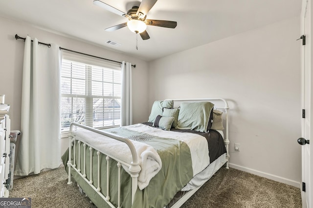 97 Fieldstone Ln, Dallas, GA 30132 - carpeted bedroom featuring baseboards and ceiling fan