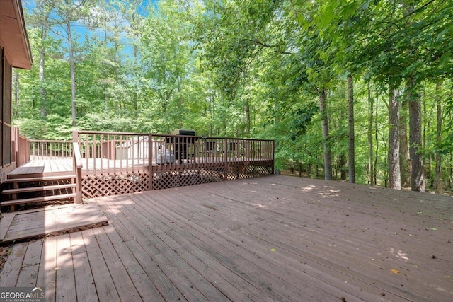 712 Honeysuckle Ln, Temple, GA 30179 - view of wooden deck