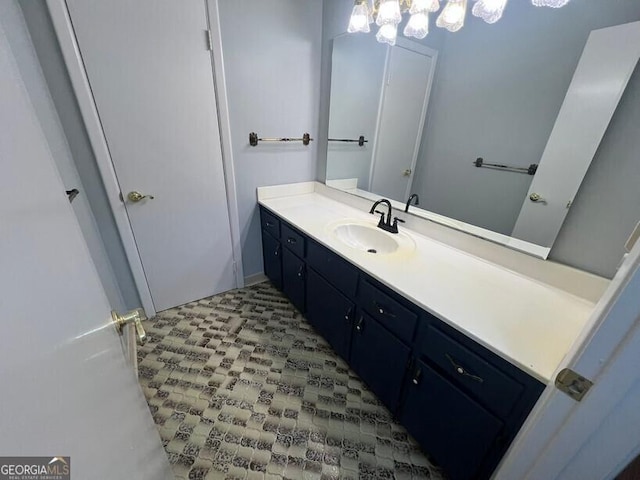 bathroom featuring vanity