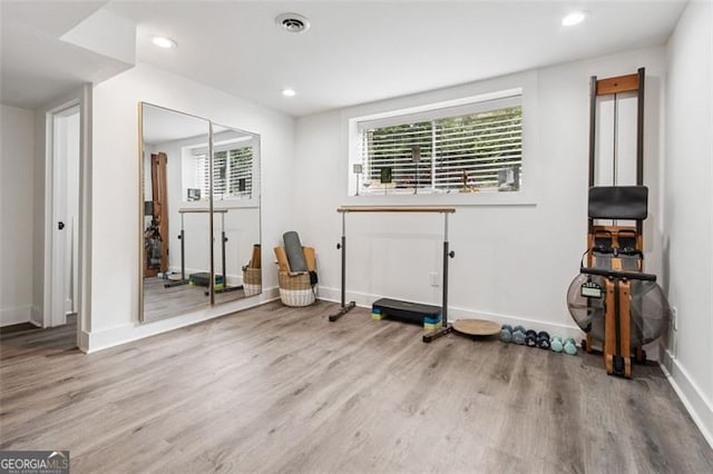 5785 Timberlane Ter, Sandy Springs, GA 30328 - interior space featuring baseboards, plenty of natural light, recessed lighting, and wood finished floors