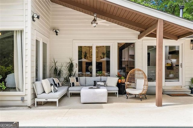 5785 Timberlane Ter, Sandy Springs, GA 30328 - view of patio featuring outdoor lounge area