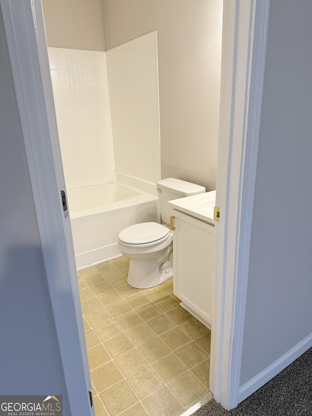 6433 Wellington Chase Ct, Lithonia, GA 30058 - bathroom with toilet, tile patterned flooring, and vanity