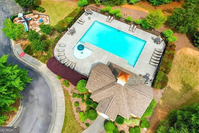 drone / aerial view