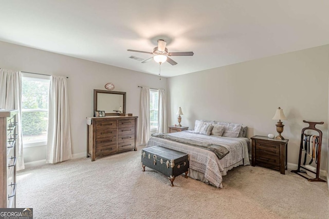 21 E Field St, Newnan, GA 30263 - carpeted bedroom featuring baseboards, visible vents, and multiple windows