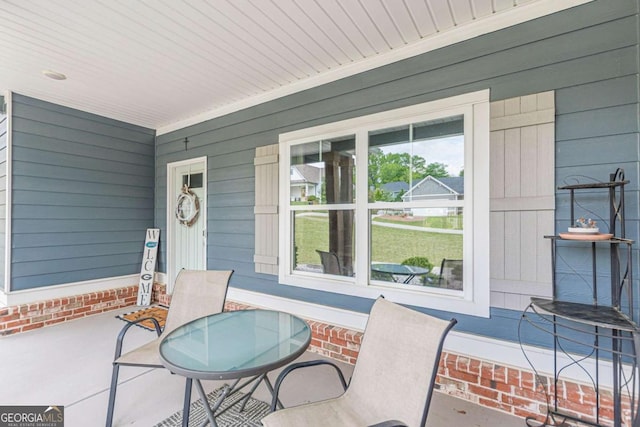 21 E Field St, Newnan, GA 30263 - view of patio / terrace featuring a porch