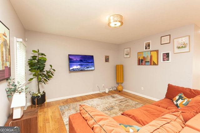 398 NW Wester Blvd, Atlanta, GA 30314 - living area featuring baseboards and wood finished floors