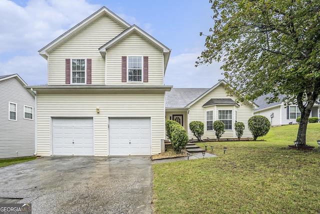 436 Berkshire Pl, Fairburn, GA 30213 - traditional-style home featuring an attached garage, driveway, and a front yard