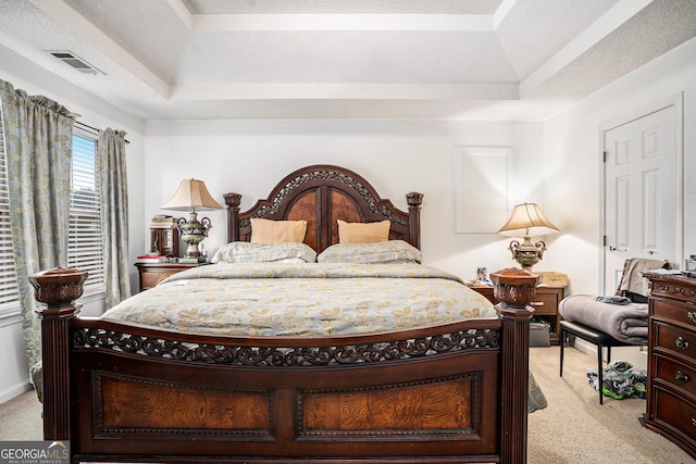 436 Berkshire Pl, Fairburn, GA 30213 - bedroom featuring light colored carpet and a raised ceiling