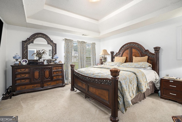436 Berkshire Pl, Fairburn, GA 30213 - bedroom with a raised ceiling and light colored carpet