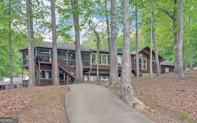 119 Ridgemore Cir, Toccoa, GA 30577 - view of front of home featuring a sunroom