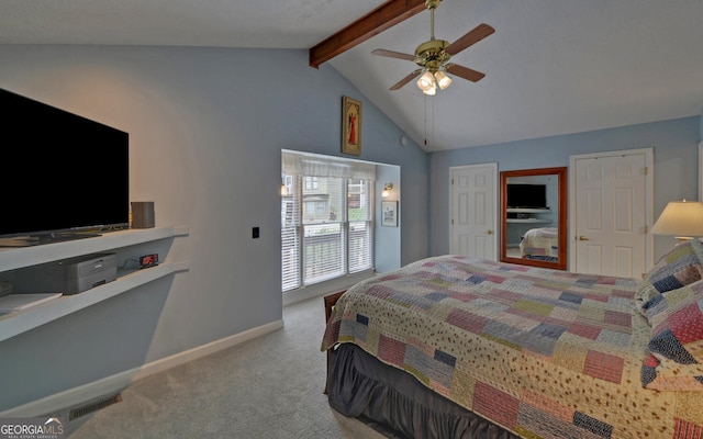 119 Ridgemore Cir, Toccoa, GA 30577 - bedroom with carpet, baseboards, and ceiling fan