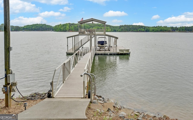 119 Ridgemore Cir, Toccoa, GA 30577 - dock area featuring a water view