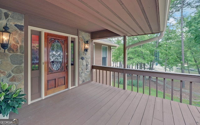 119 Ridgemore Cir, Toccoa, GA 30577 - view of wooden deck