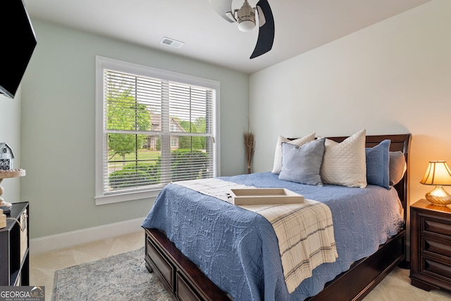 721 Paint Horse Dr, Canton, GA 30115 - carpeted bedroom with multiple windows, baseboards, and ceiling fan