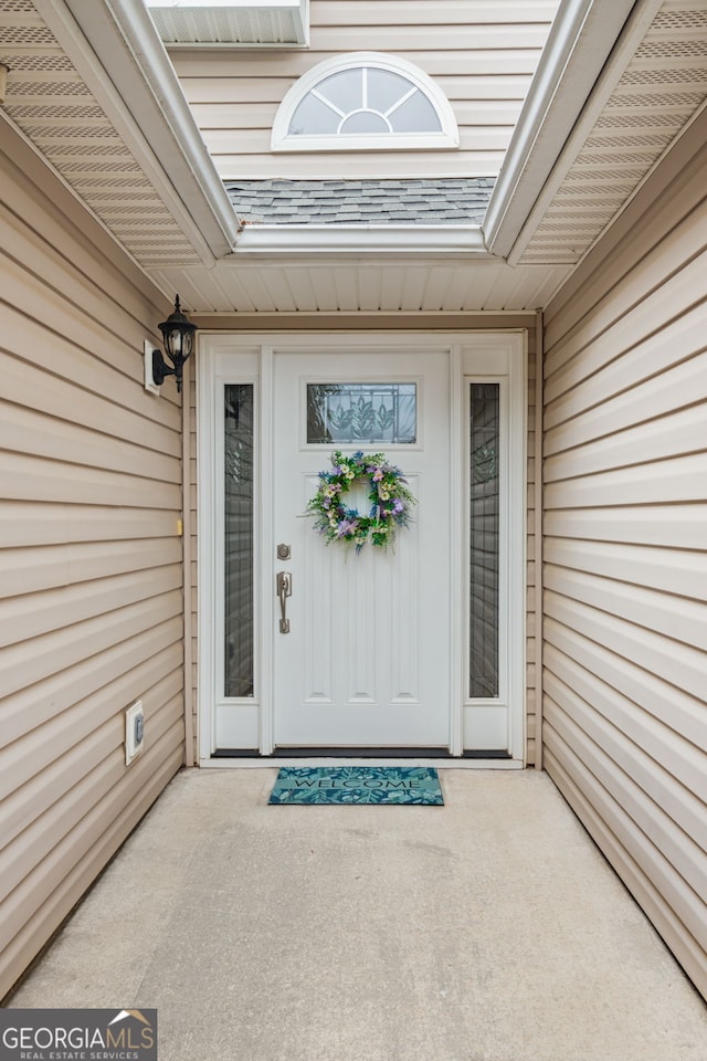 view of entrance to property