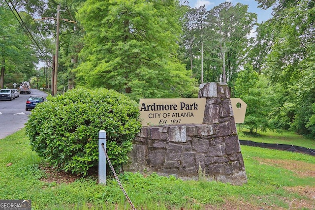 11 Ardmore Sq NW, Atlanta, GA 30309 - view of community / neighborhood sign