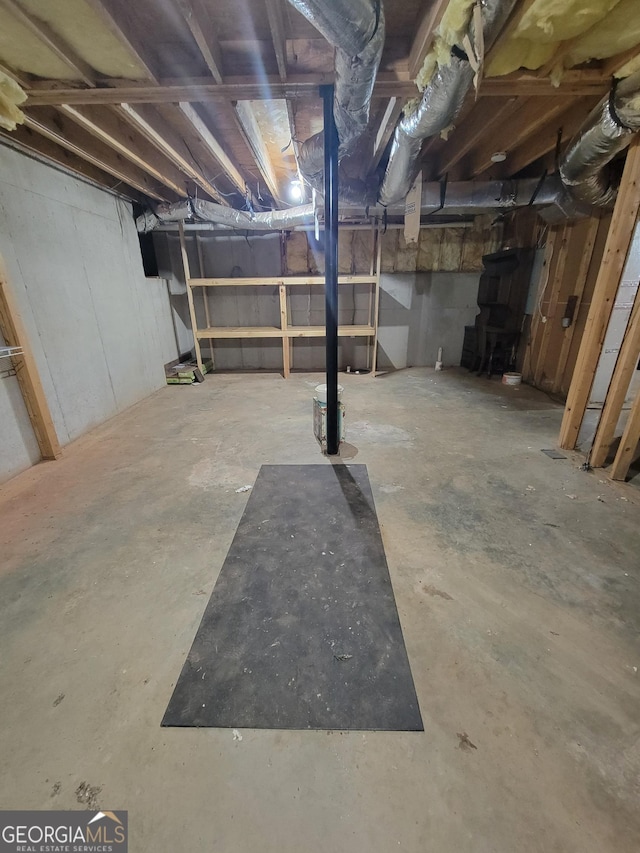 129 Carolyn Path, Rockmart, GA 30153 - view of unfinished below grade area