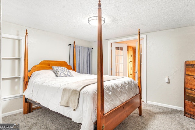 709 Tallapoosa Hwy, Cedartown, GA 30125 - carpeted bedroom with a textured ceiling and baseboards