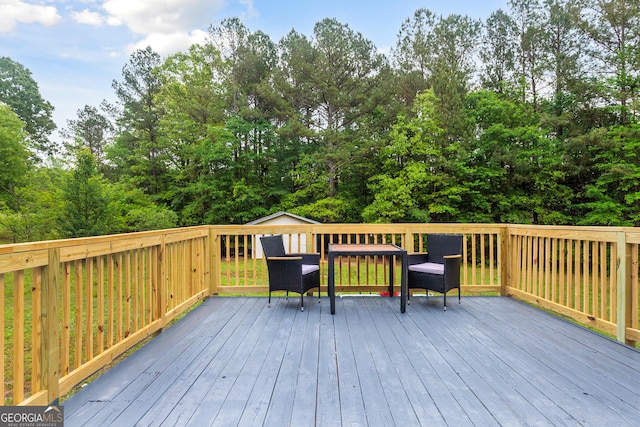 709 Tallapoosa Hwy, Cedartown, GA 30125 - view of wooden deck