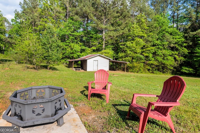 709 Tallapoosa Hwy, Cedartown, GA 30125 - view of yard with a storage shed and an outdoor structure