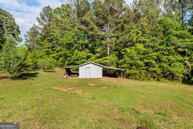 709 Tallapoosa Hwy, Cedartown, GA 30125 - view of yard with an outbuilding and a carport