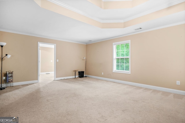 4616 Town Manor Dr, Douglasville, GA 30135 - unfurnished room with baseboards, ornamental molding, and light colored carpet