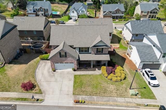55 Sudderth St, Buford, GA 30518 - drone / aerial view featuring a residential view
