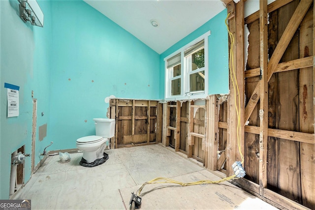 1213 Laurel Cliff Dr SE, Smyrna, GA 30082 - bathroom with vaulted ceiling and toilet