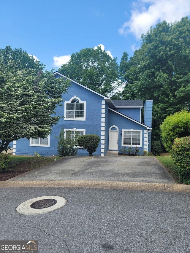 4157 Lake Mist Dr NW, Kennesaw, GA 30144 - view of front facade with a chimney