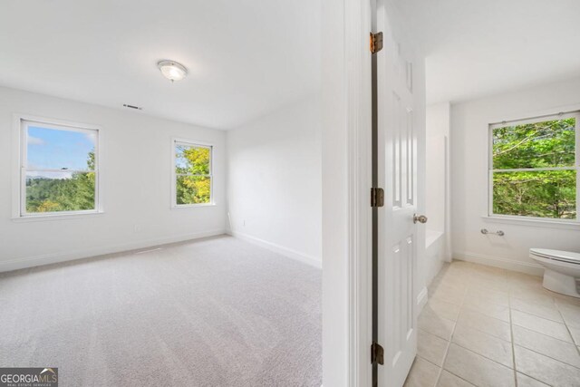 420 Martin Rd, Ellijay, GA 30536 - interior space with baseboards, plenty of natural light, toilet, and visible vents
