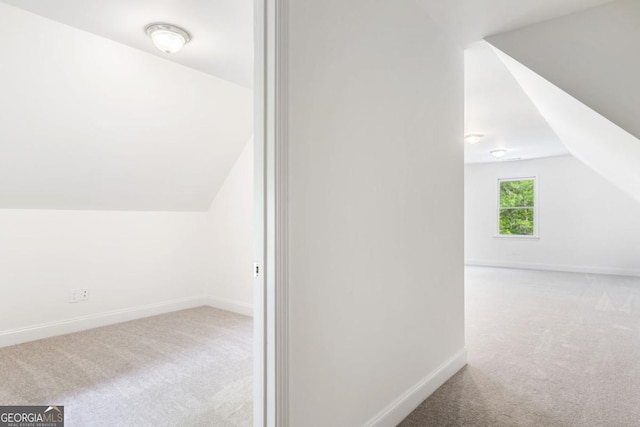 420 Martin Rd, Ellijay, GA 30536 - additional living space with baseboards, lofted ceiling, and carpet