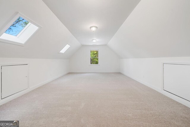 420 Martin Rd, Ellijay, GA 30536 - bonus room with vaulted ceiling with skylight, carpet floors, and baseboards