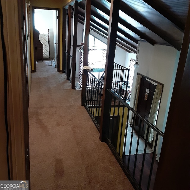 402 Emmett St, Riverdale, GA 30274 - corridor featuring an upstairs landing and carpet