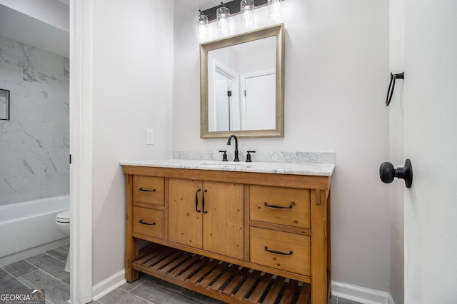 1225 Church St Unit A, Decatur, GA 30030 - bathroom featuring vanity and  shower combination